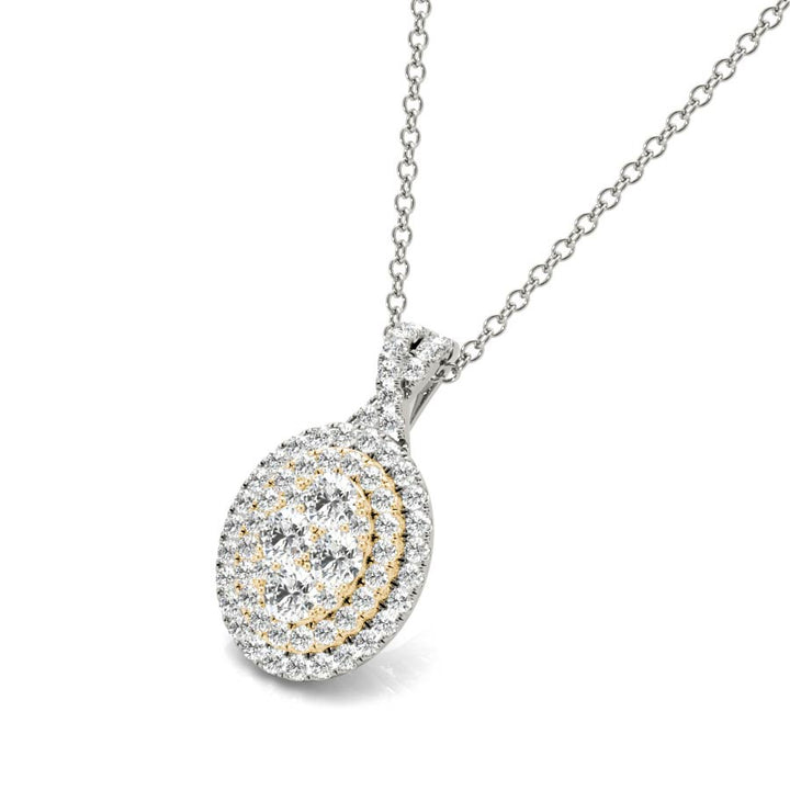 Fancy Yellow Oval Pendant Necklace - Elgrissy Diamonds