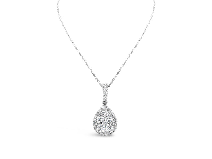 Pear Shape illusion Pendant - Elgrissy Diamonds