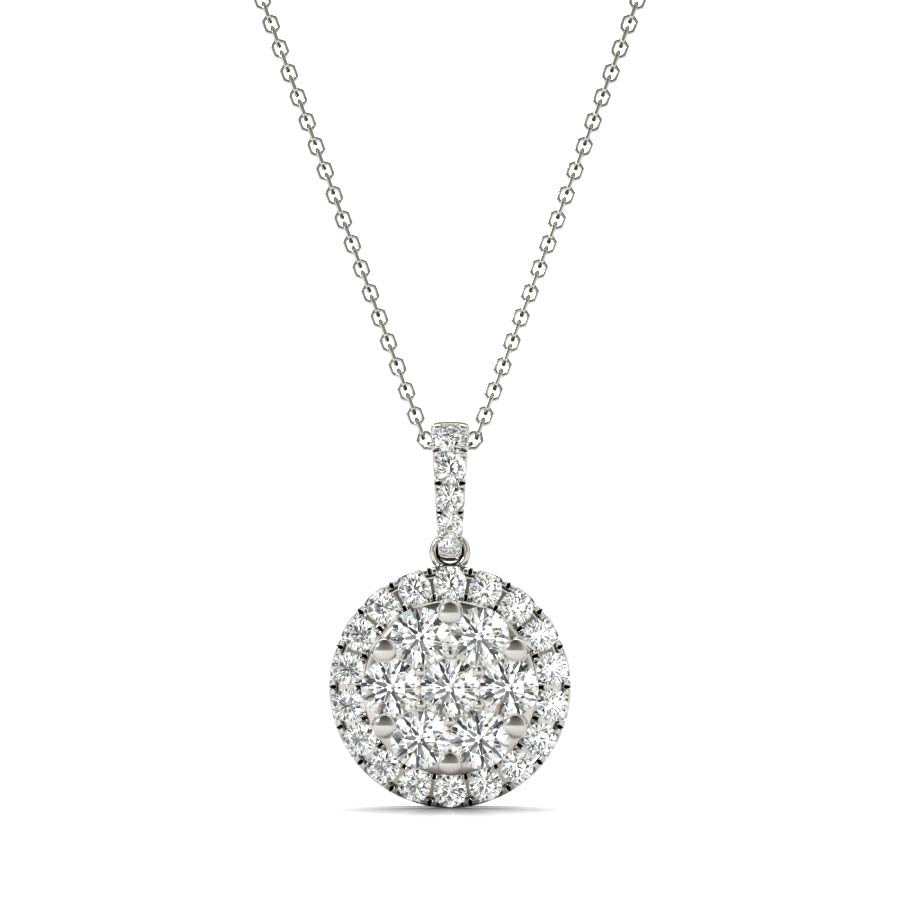 Round Cluster Pendant - Elgrissy Diamonds