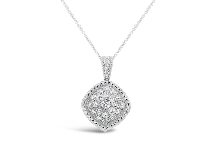 Cushion illusion Pendant - Elgrissy Diamonds