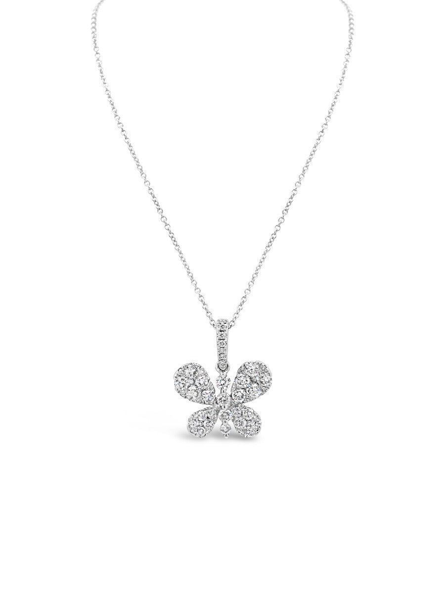 Single Butterfly Pendant - Elgrissy Diamonds