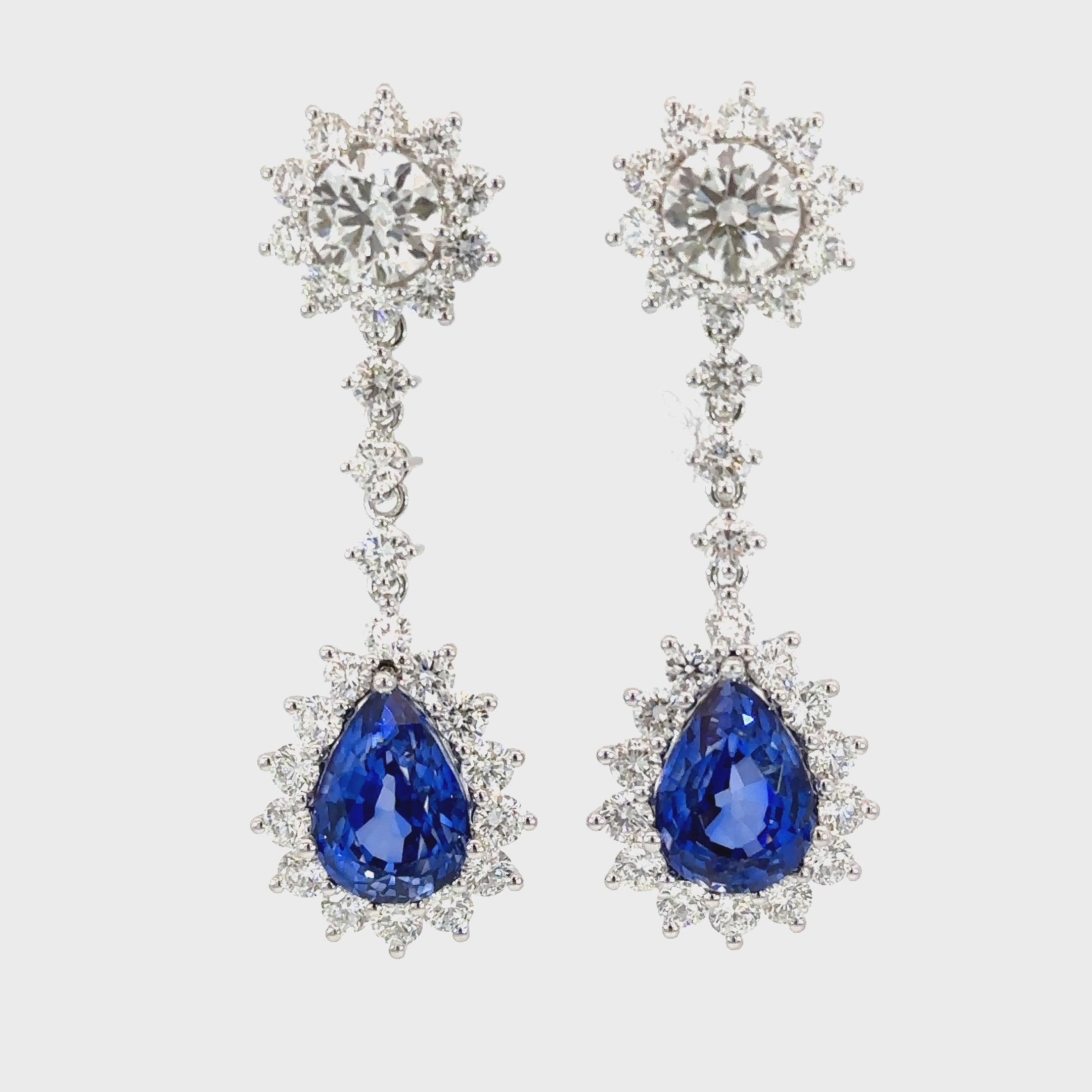 Elegant Sapphire Earrings