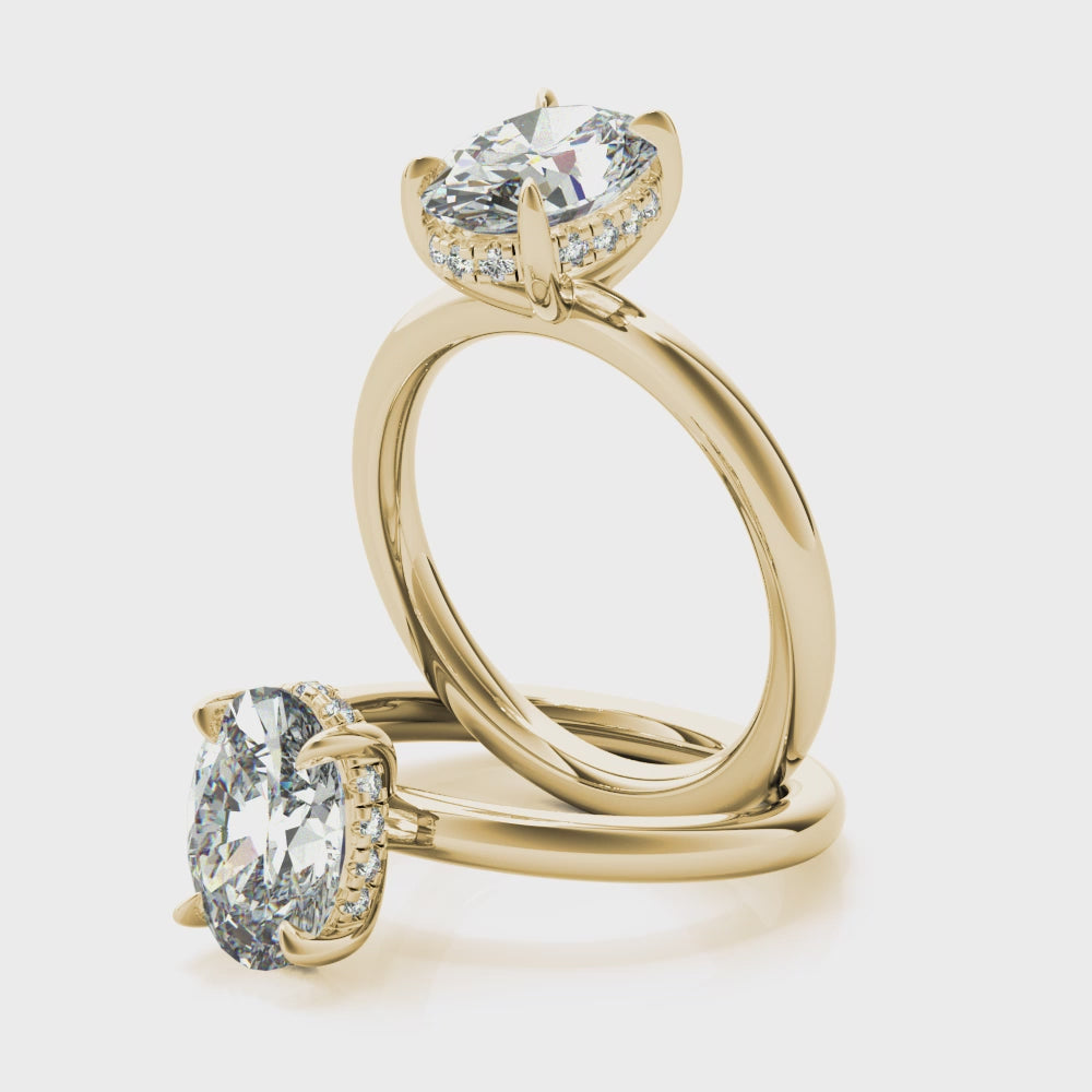 Hidden Halo Solitaire Oval