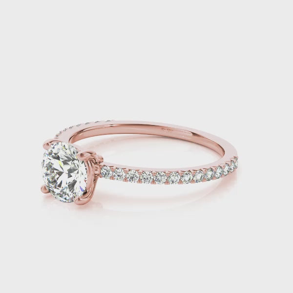 The Signature Petite Pavé Engagement Ring