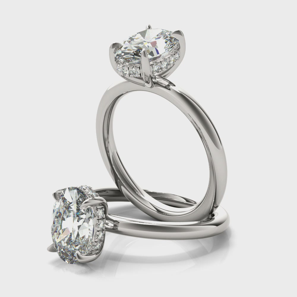 Hidden Halo Solitaire Oval