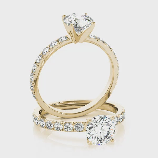 Pavé Diamonds Engagement Ring