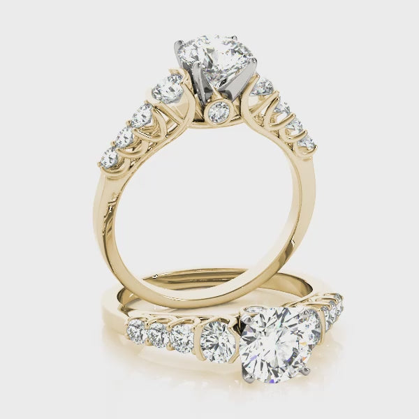 Royal Peekaboo Trellis Round Engagement Ring