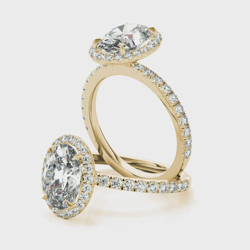 Oval Halo Pavé