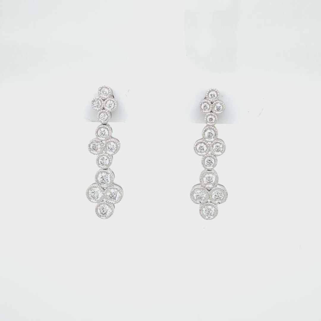 3 Clovers Diamonds Earrings