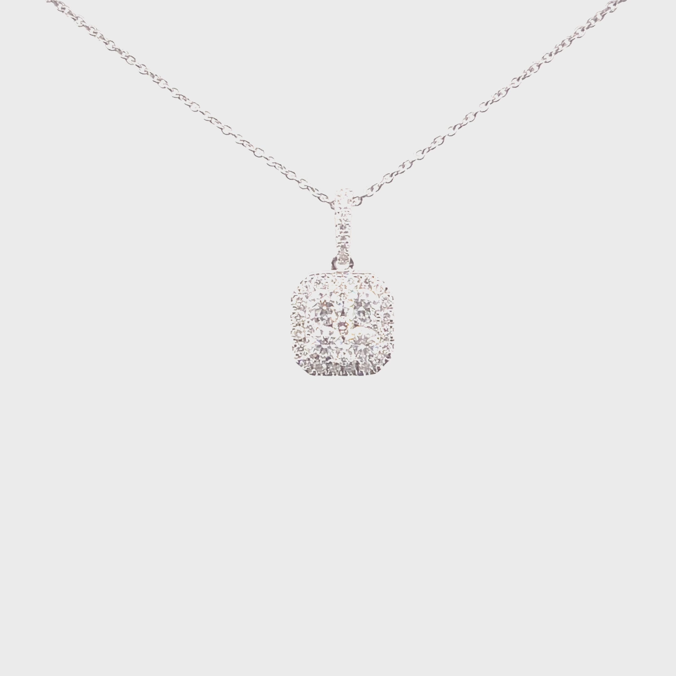 Square Diamond Pendant