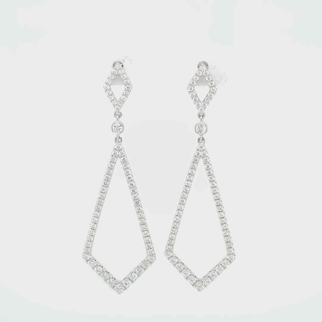 Double Kite Dangling Earrings