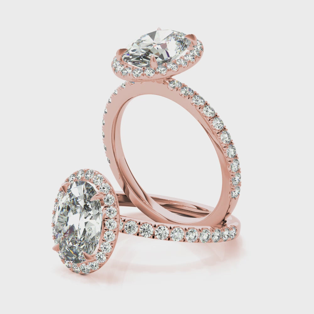 Oval Halo Pavé