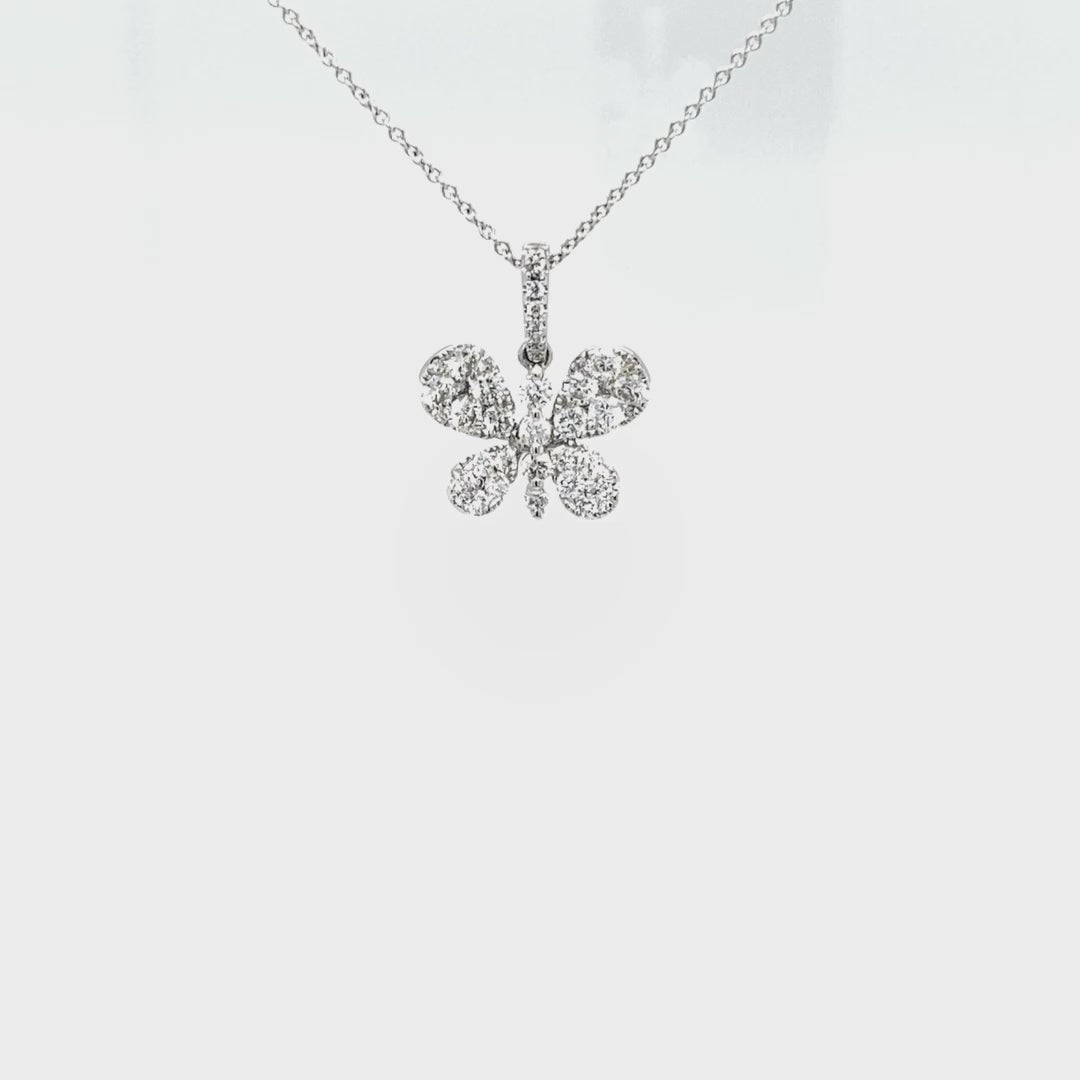 Single Butterfly Pendant for Sale