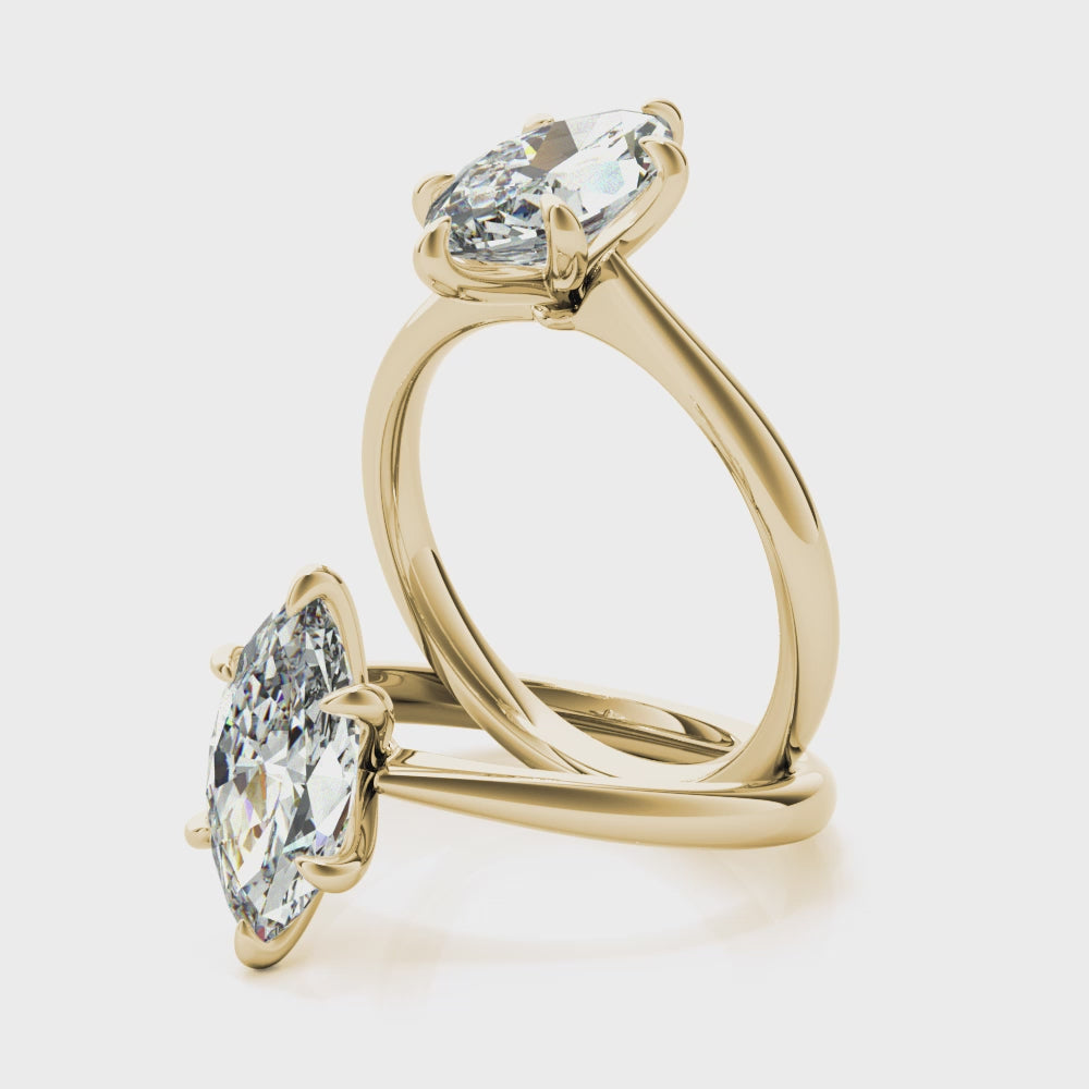Marquise Solitaire Engagement Ring