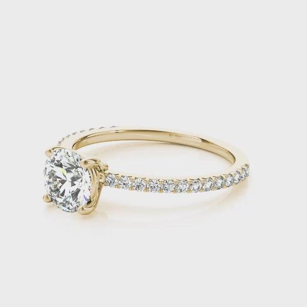 The Signature Petite Pavé Engagement Ring