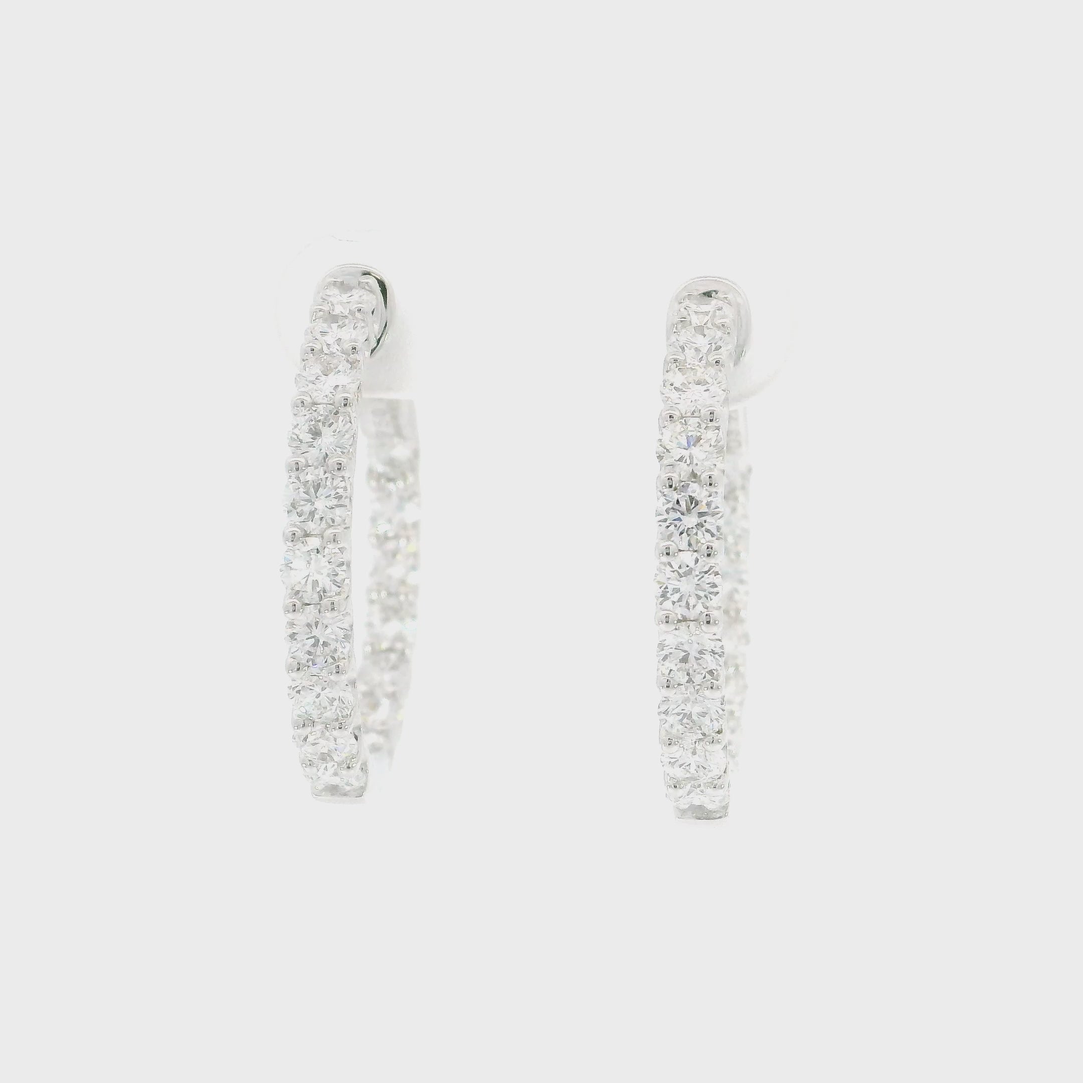 Inside-out Diamonds Medium Hoop