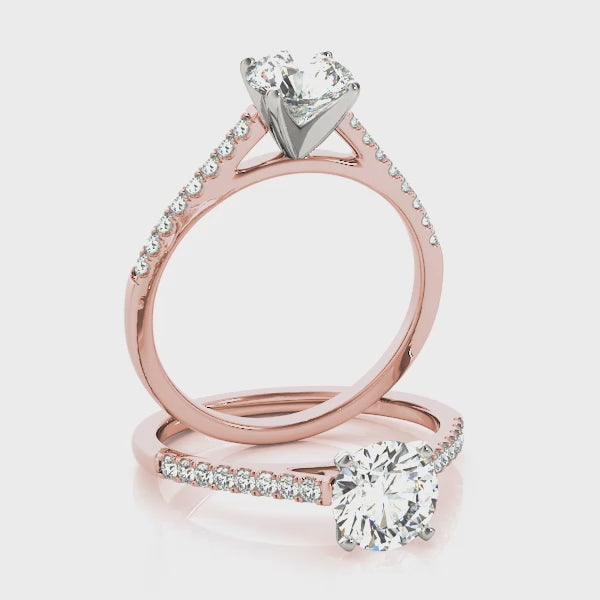 Pavé Diamonds Engagement Ring