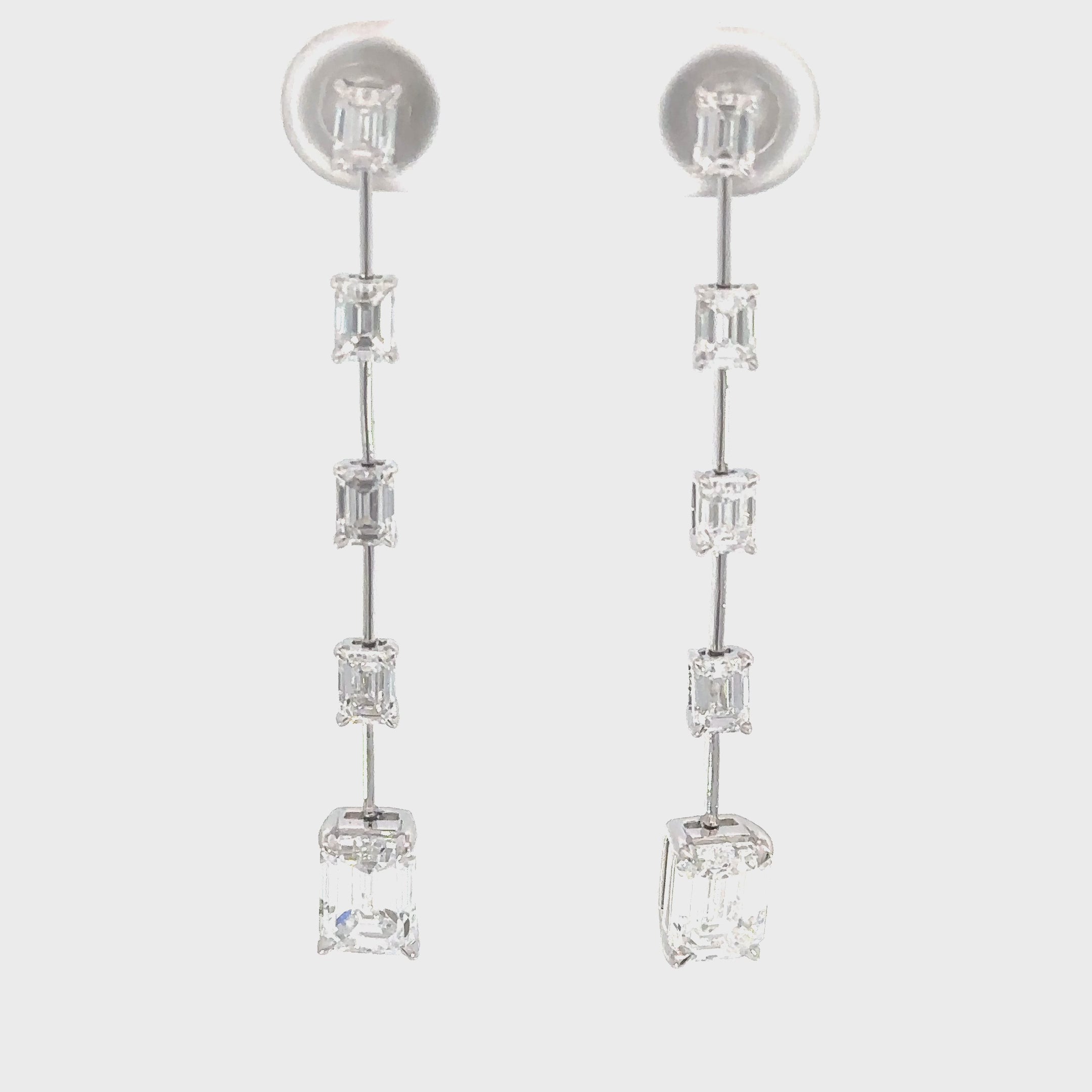 Emerald Drop Earrings for Rent