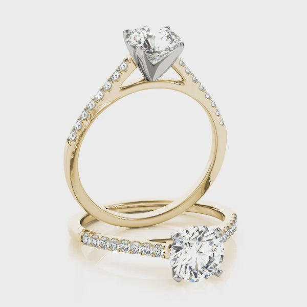 Pavé Diamonds Engagement Ring