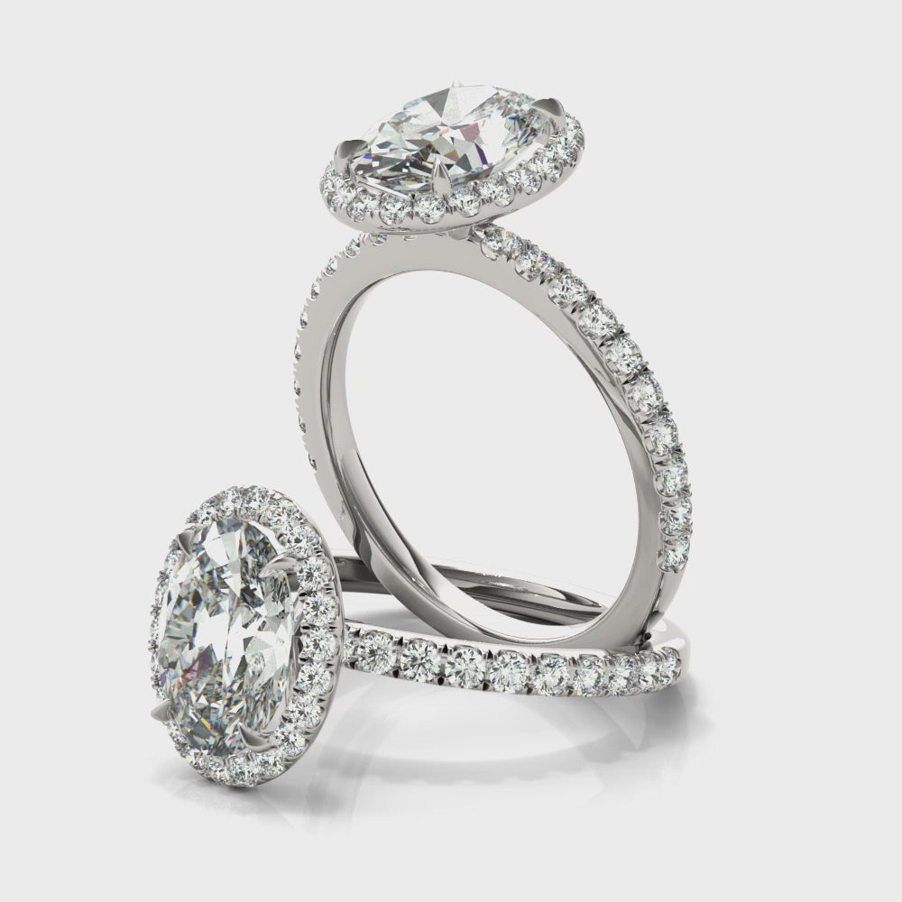 Oval Halo Pavé