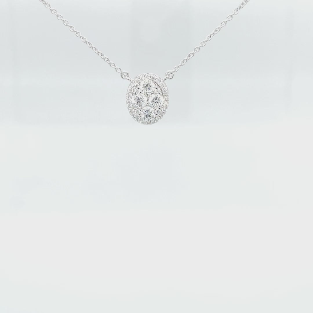 Oval Cluster Pendant