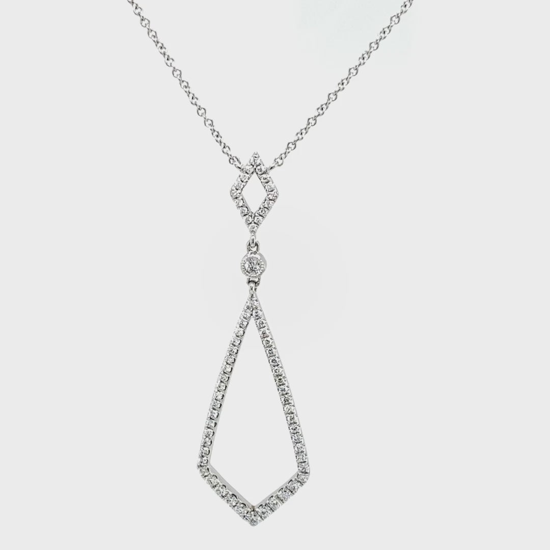 Geometric Kite Drop Necklace for Sale