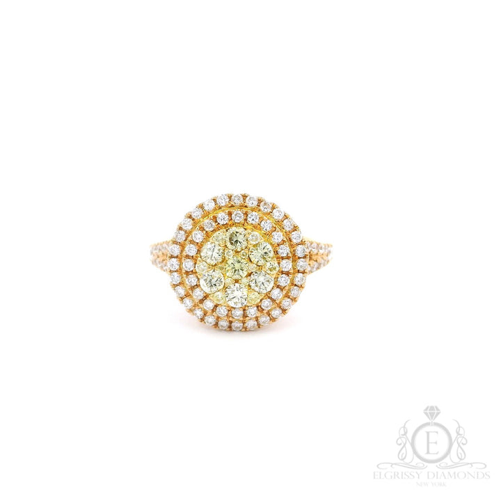 Yellow/Rose Gold Cocktail Ring - Elgrissy Diamonds