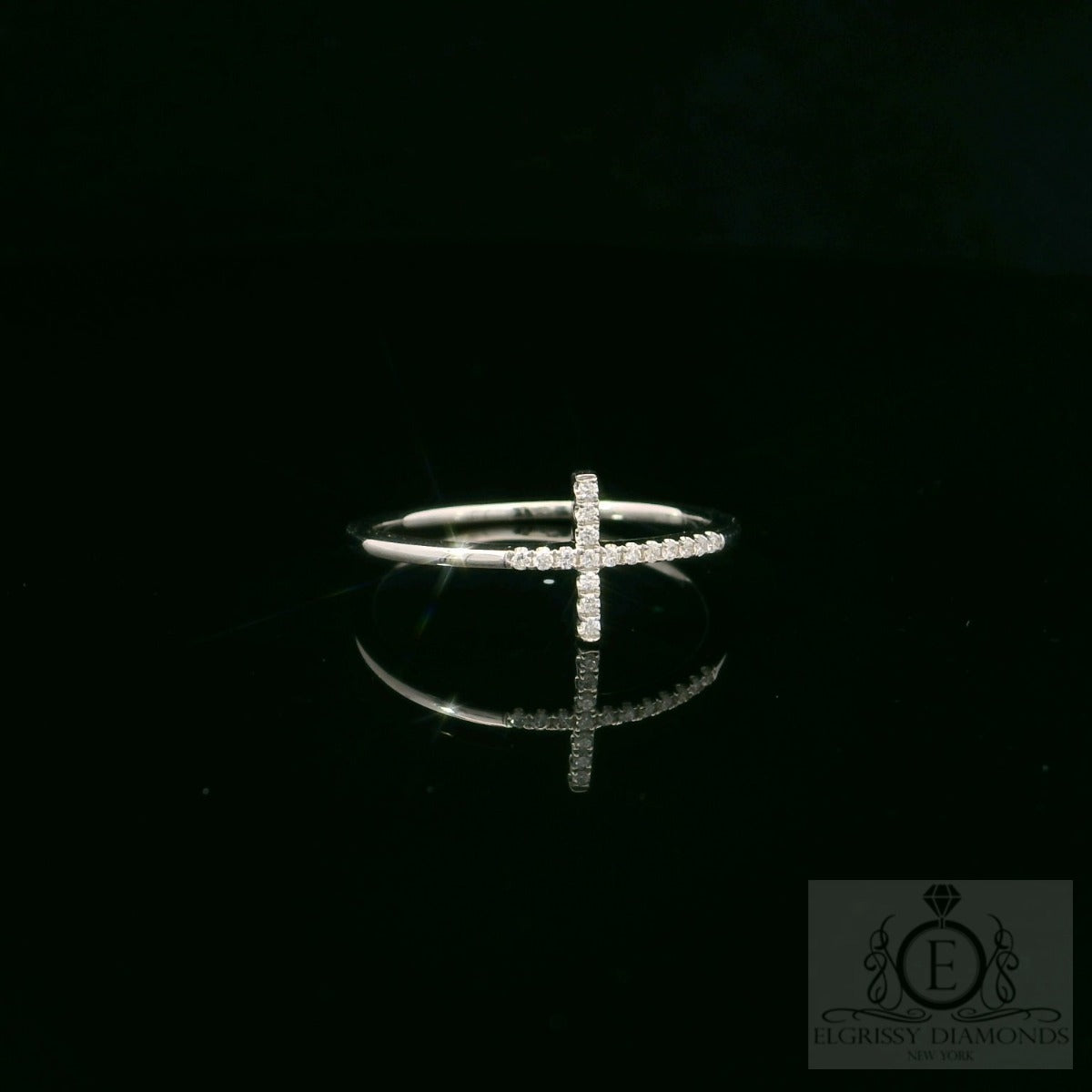 Cross Diamonds Ring - Elgrissy Diamonds
