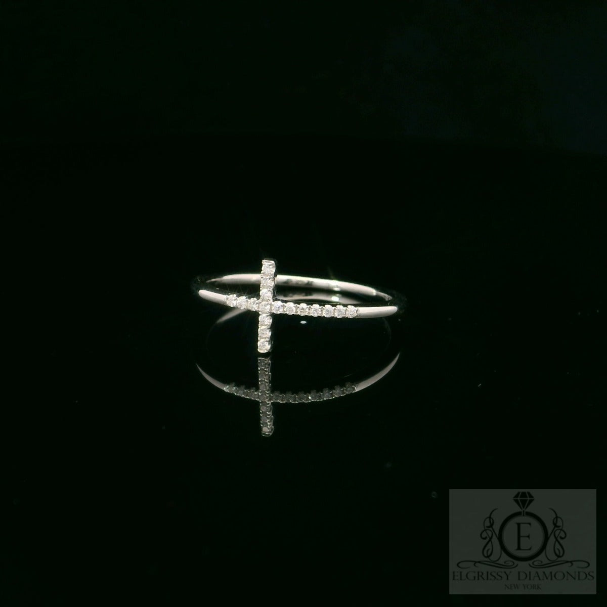 Cross Diamonds Ring - Elgrissy Diamonds