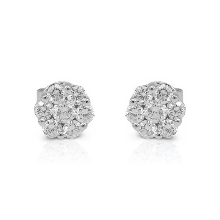 Flowers Studs Earrings - Elgrissy Diamonds