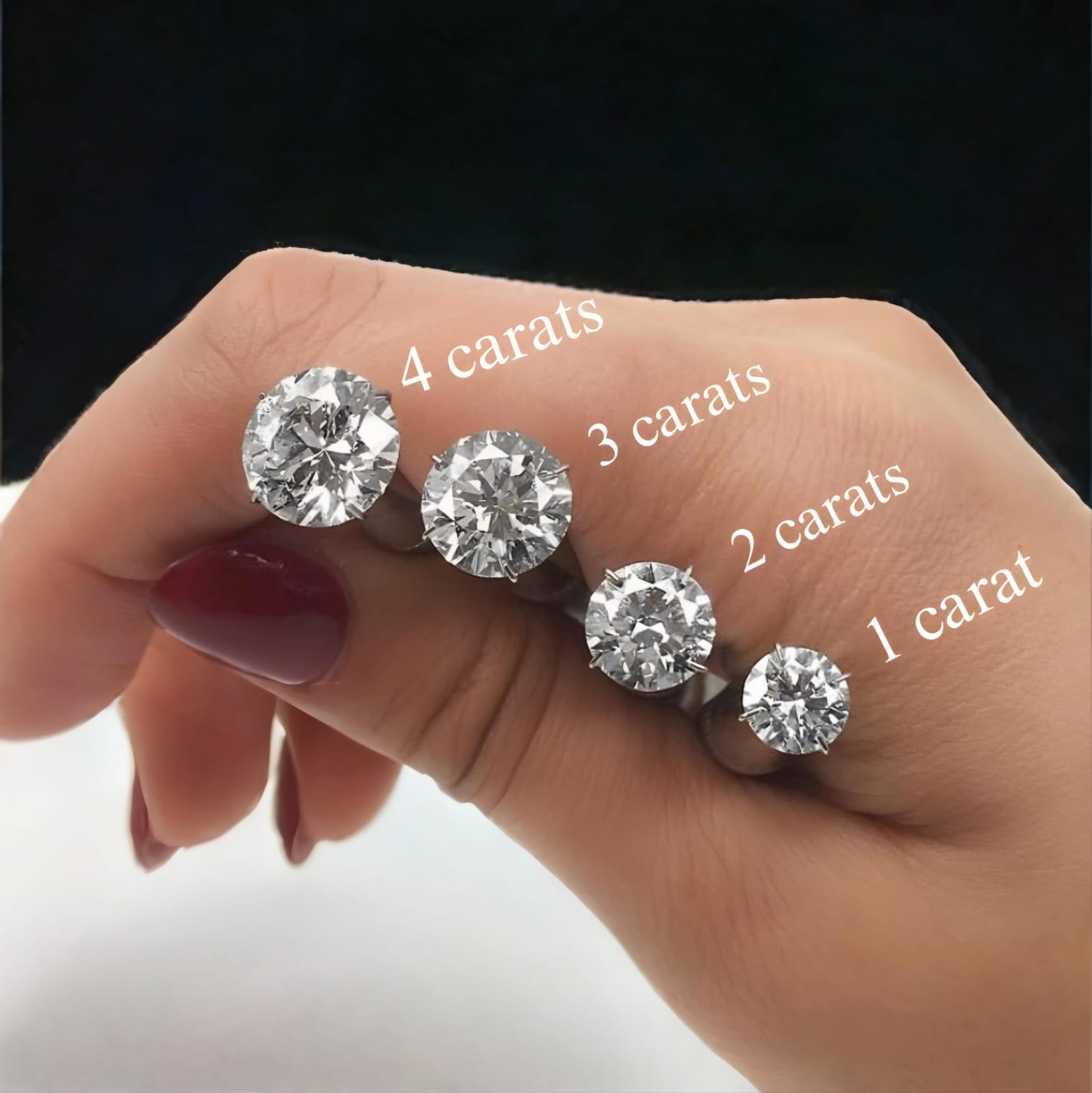 14K White Gold Lab Grown Diamond Stud Earrings (1 ct. tw.)