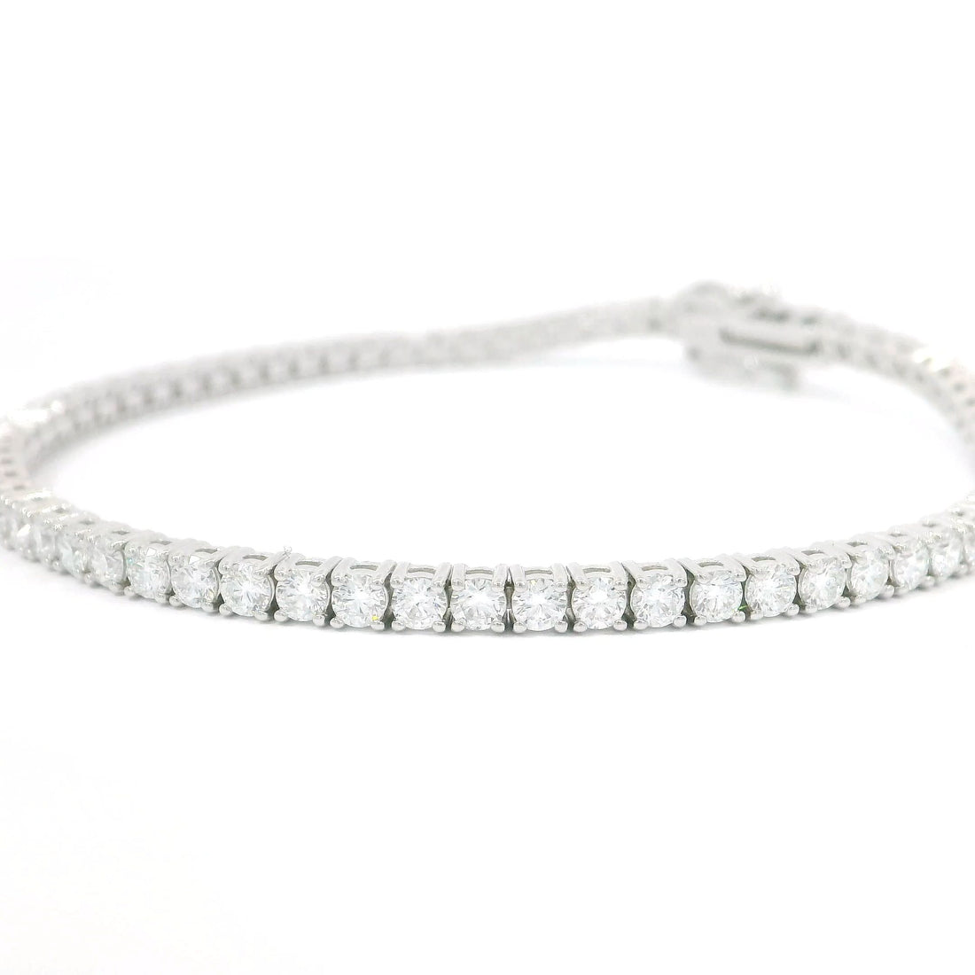 3.20ctw Lab Grown Diamonds Tennis Bracelet in 14k White Gold