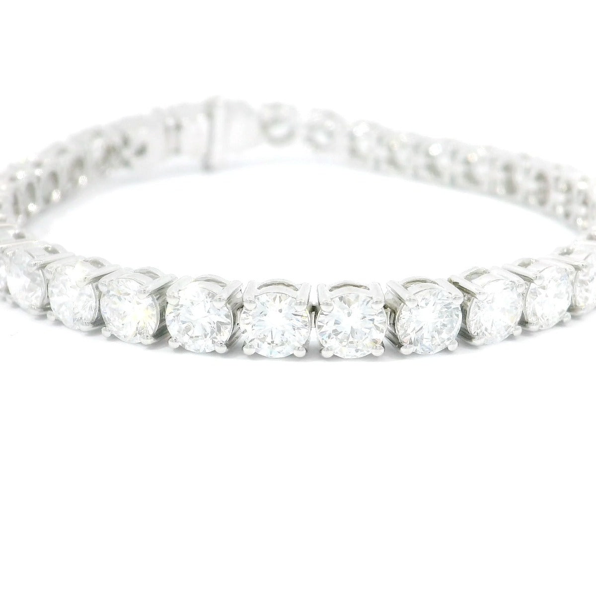 11.64ct Lab-Grown Diamond Tennis Bracelet in 14K White Gold