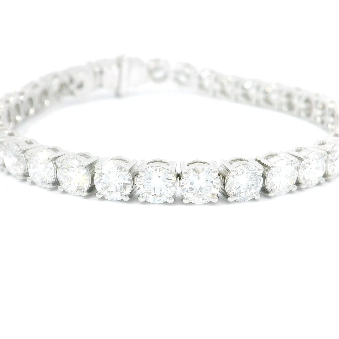 11.64ct Lab-Grown Diamond Tennis Bracelet in 14K White Gold