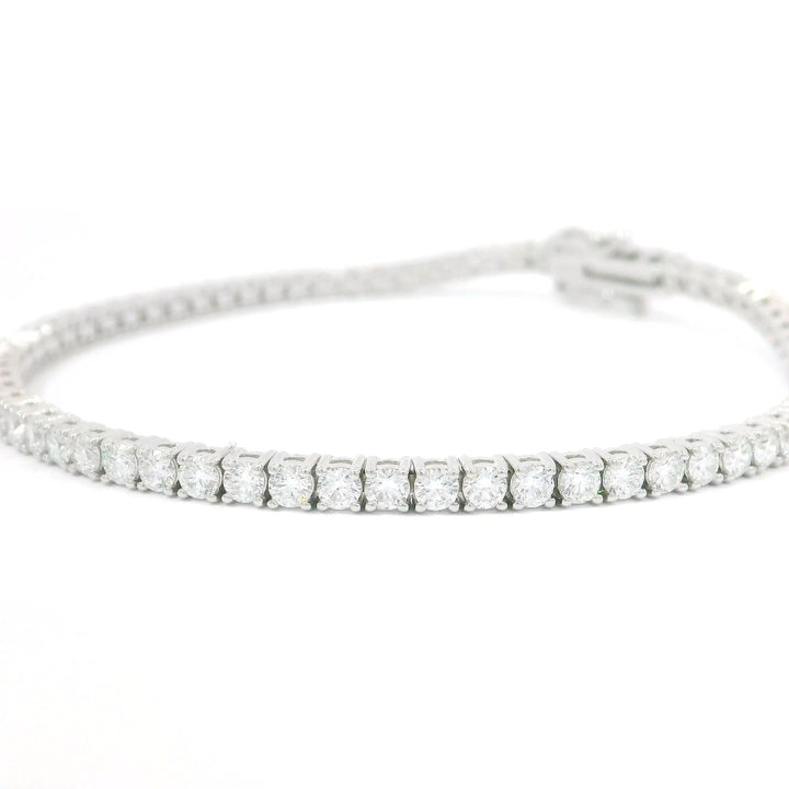 3.73ct 2.4mm Diamonds Tennis Bracelet - Elgrissy Diamonds