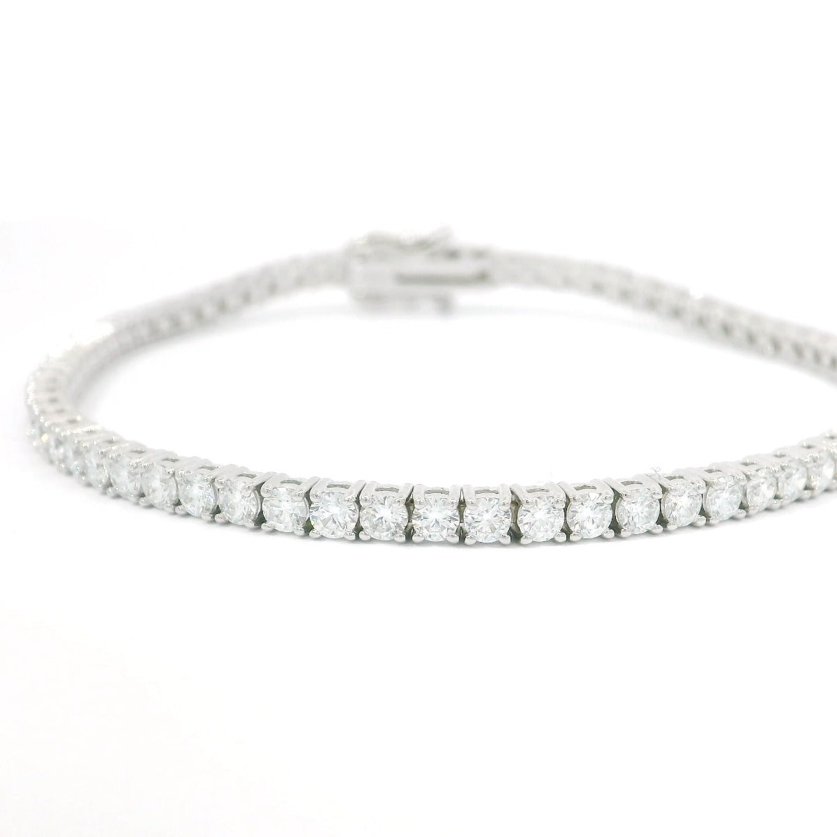 3.73ct 2.4mm Diamonds Tennis Bracelet - Elgrissy Diamonds