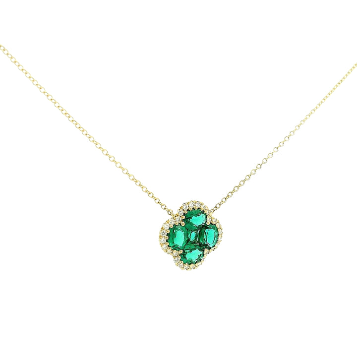 Emerald Clover Pendants