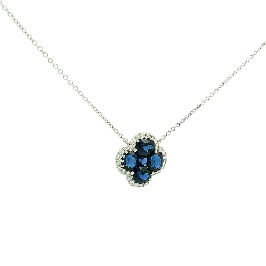 Sapphire Clover Necklaces