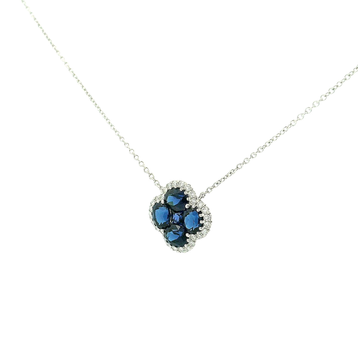Sapphire Clover Necklaces