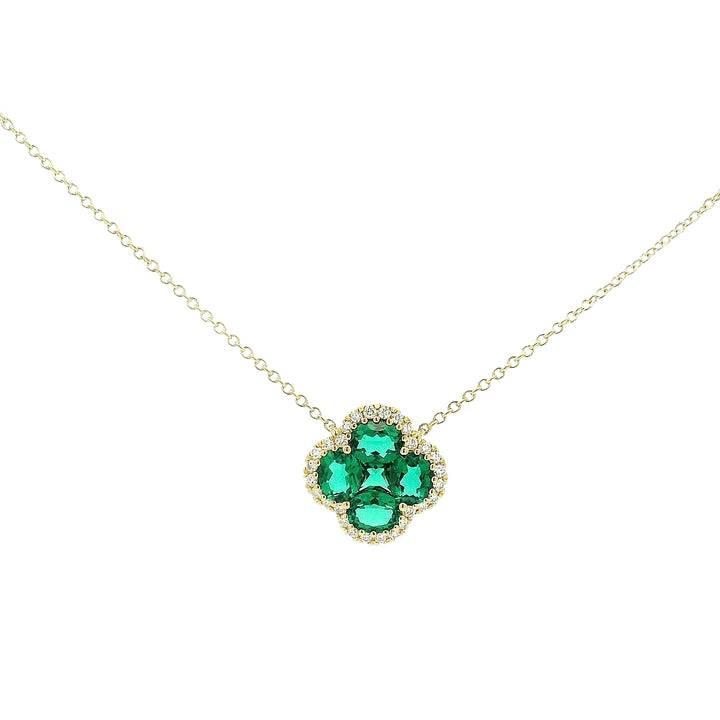 Emerald Clover Pendants