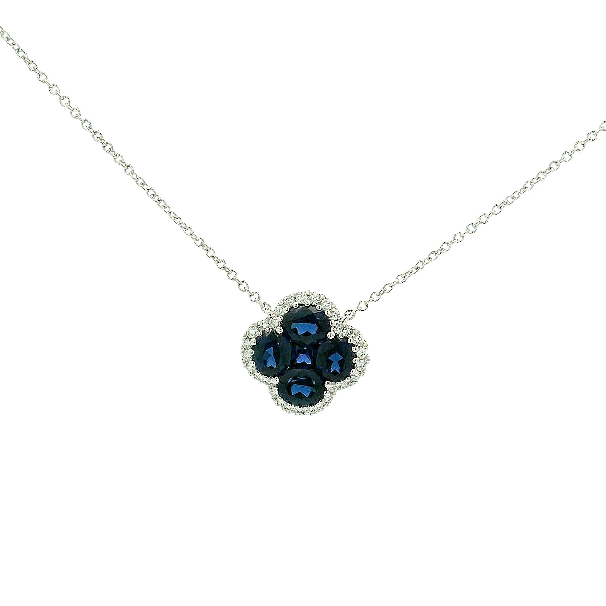 Sapphire Clover Necklaces