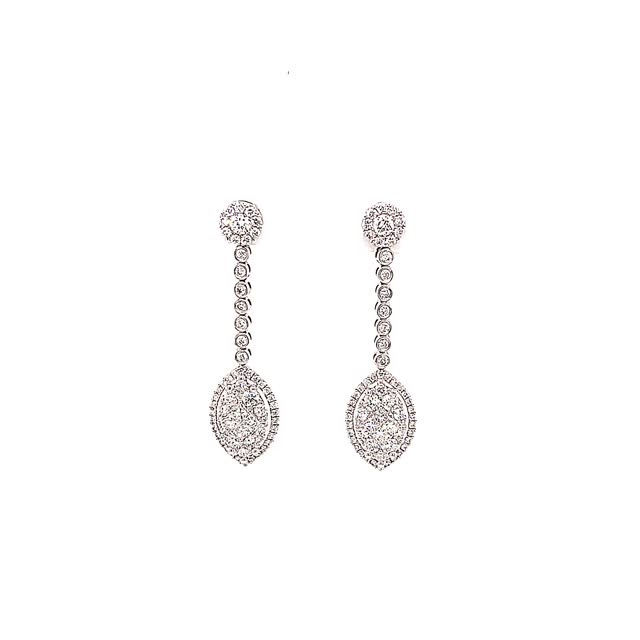 Marquise Drop Earrings - Elgrissy Diamonds