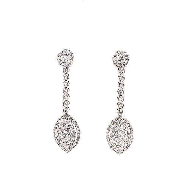 Marquise Drop Earrings - Elgrissy Diamonds