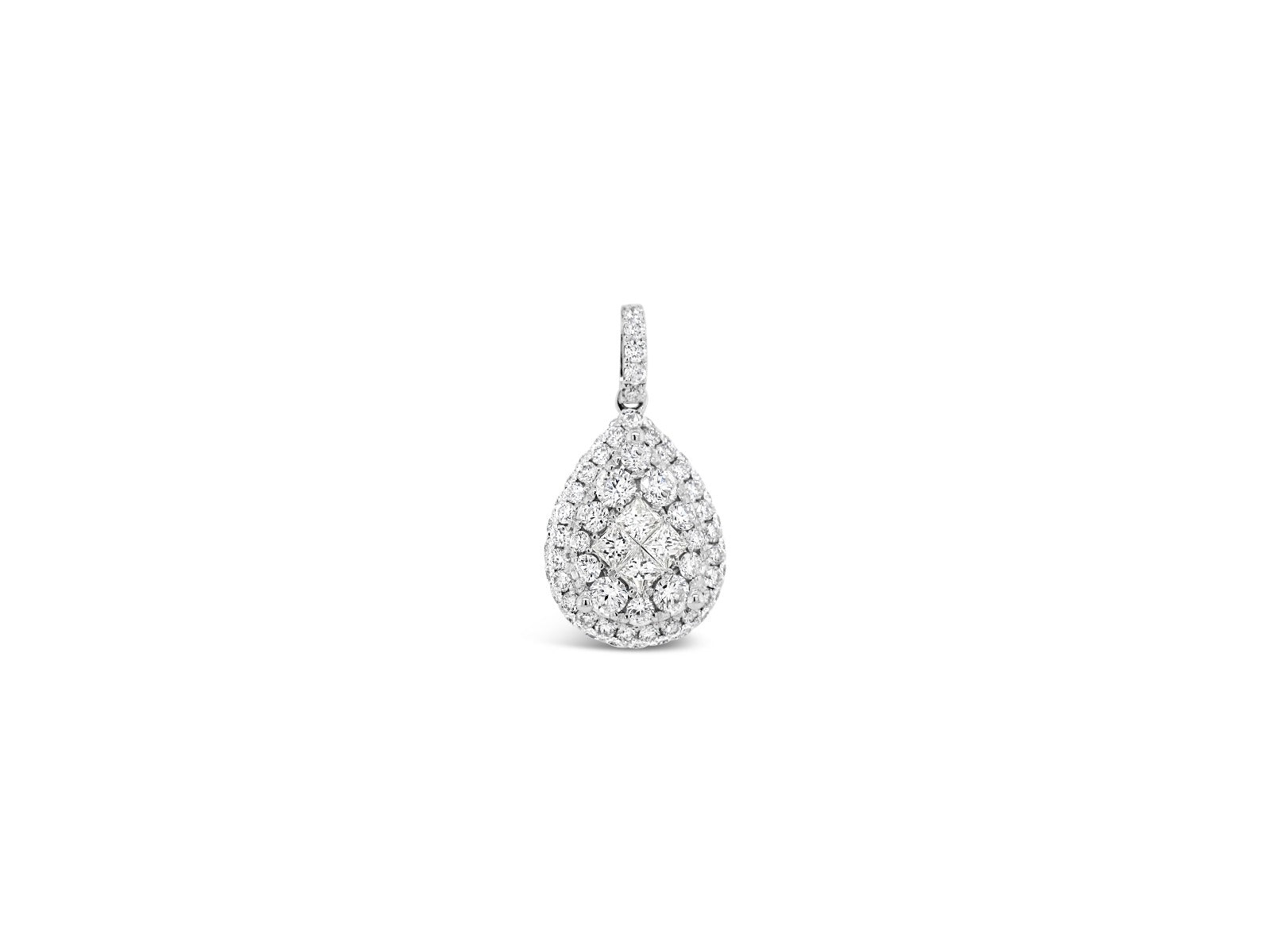 Pear illusion Pendant - Elgrissy Diamonds