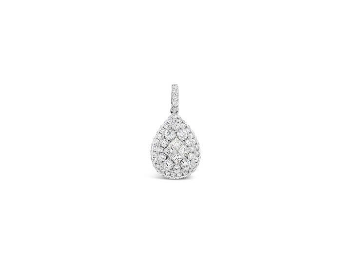 Pear illusion Pendant - Elgrissy Diamonds